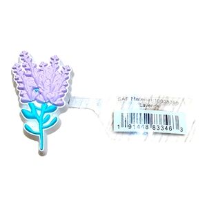 Lavender bunch official Croc Charm NWT